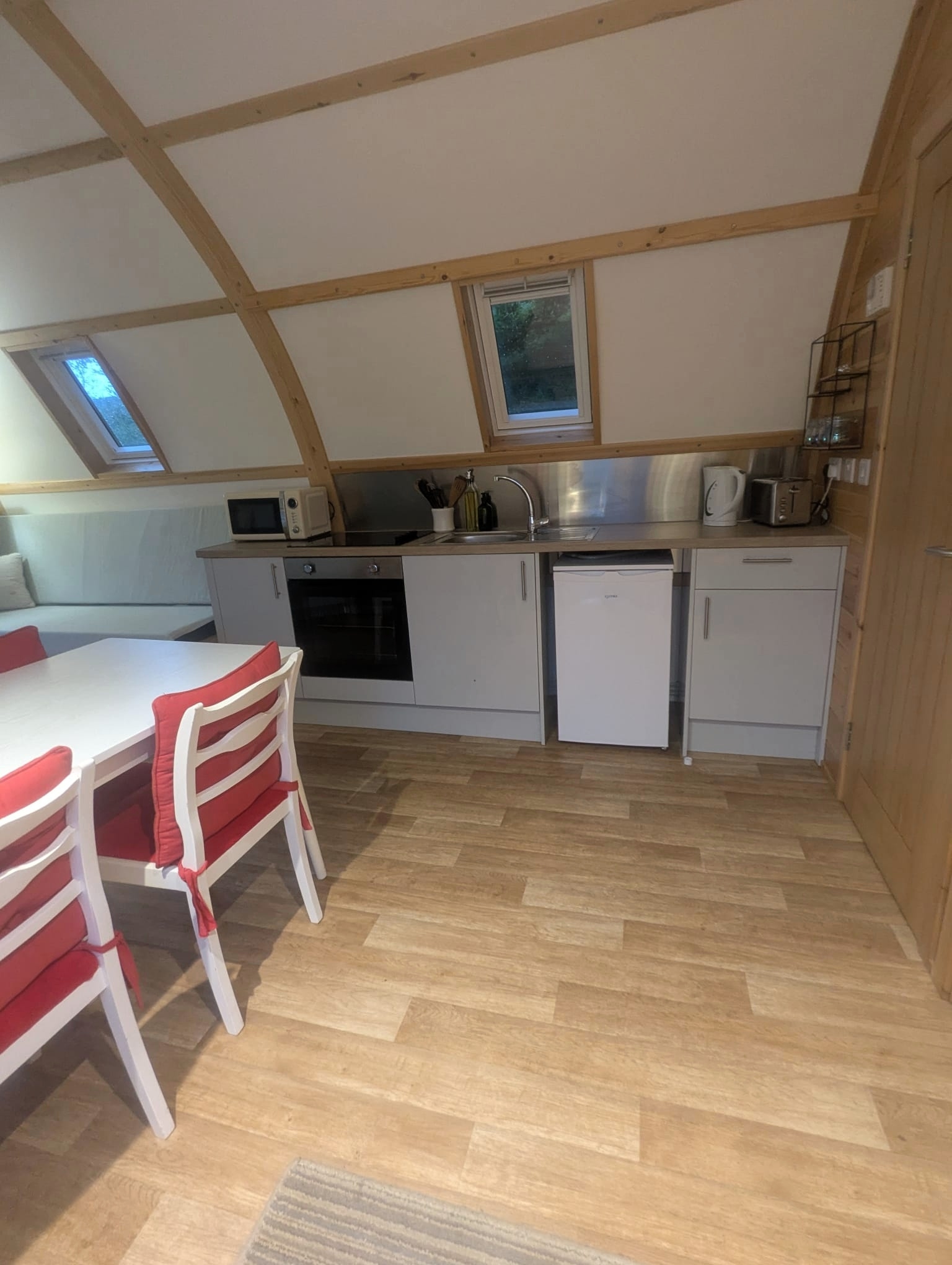 Glamping lodge in the lakes - kitchen