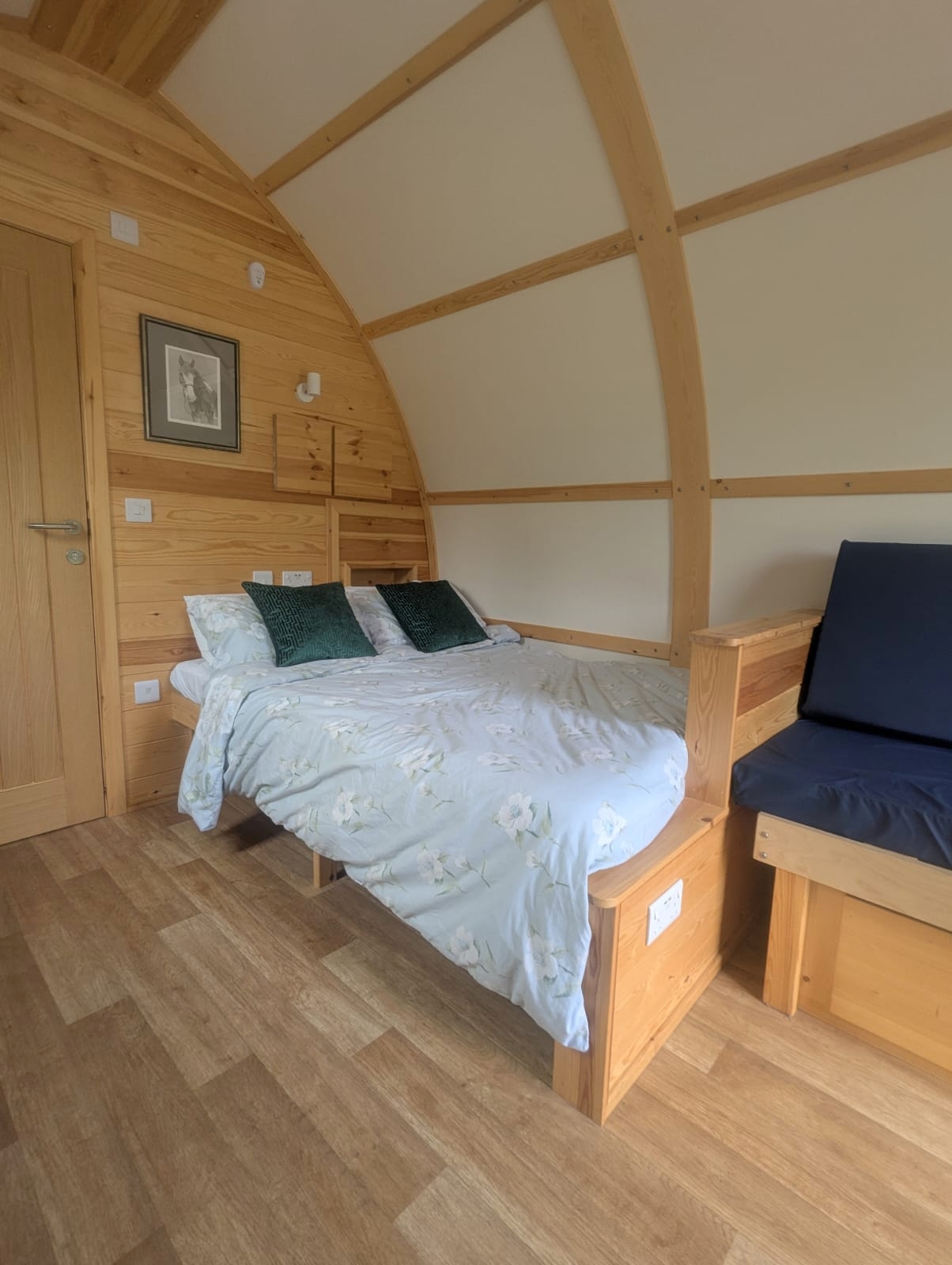 Lake District glamping cabin bed space