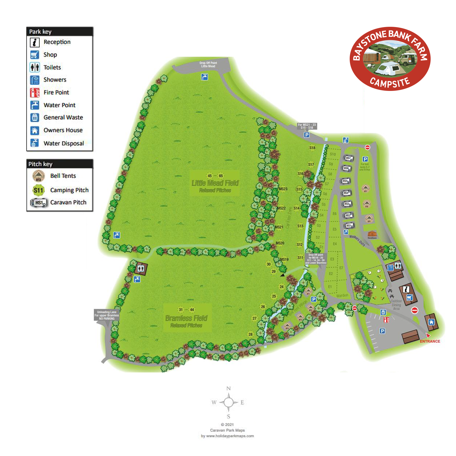 Baystone-Campsite-Map